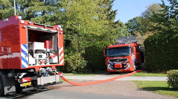 Forse binnenbrand in woning Paterswolde