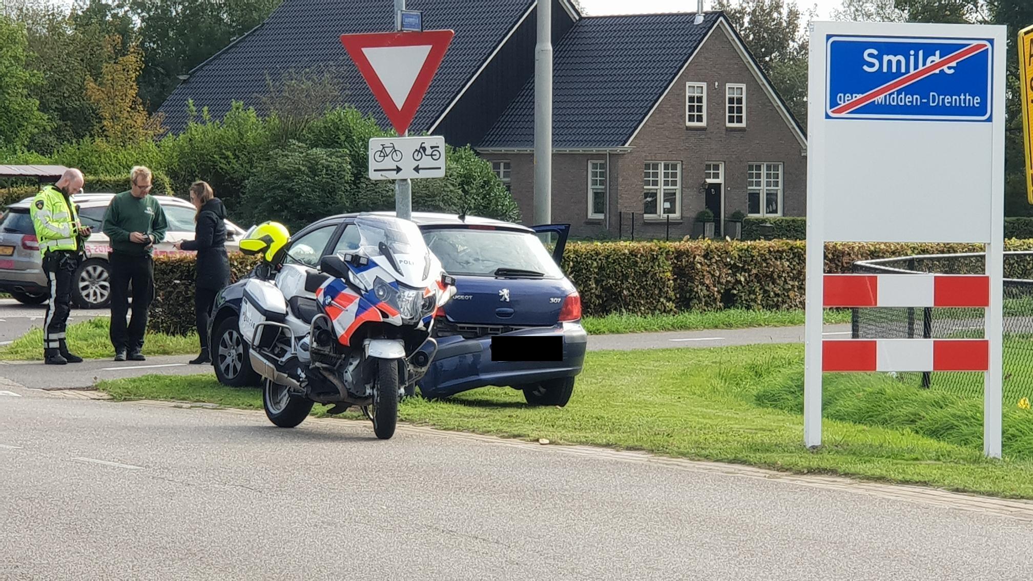 Ongeluk bij wegwerkzaamheden in Smilde