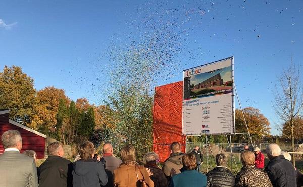 Feestelijke start bouw nul-op-de-meter woningen Hunzedal Borger