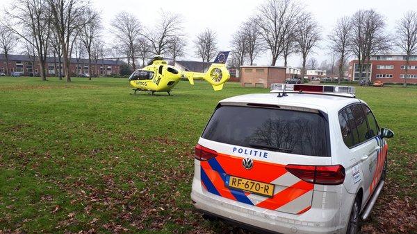 Traumahelikopter landt voor inzet in Beilen