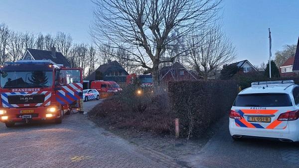 Veel hulpdiensten naar melding schuurbrand in Beilen