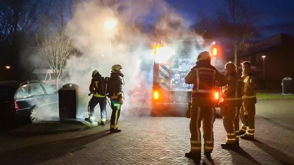 Opnieuw ondergrondse container in brand in Assen