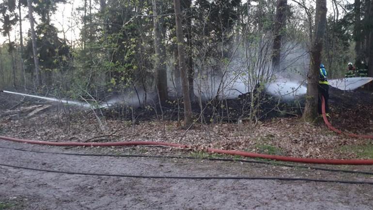 Jongeren (15 en 17) spelen met aansteker; Bosbrand