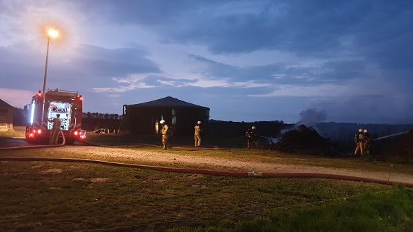 Paniek in Beilen om brandende bult met afval