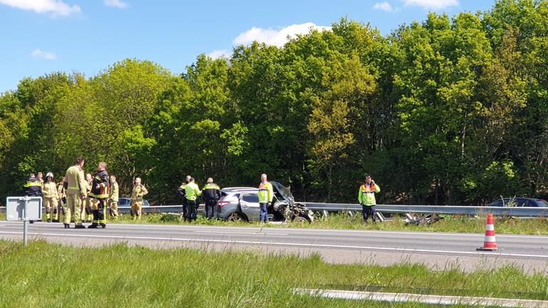 A28 tussen Assen en Beilen dicht door ongeval