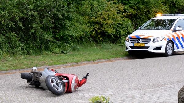 Scooterrijder raakt gewond na val