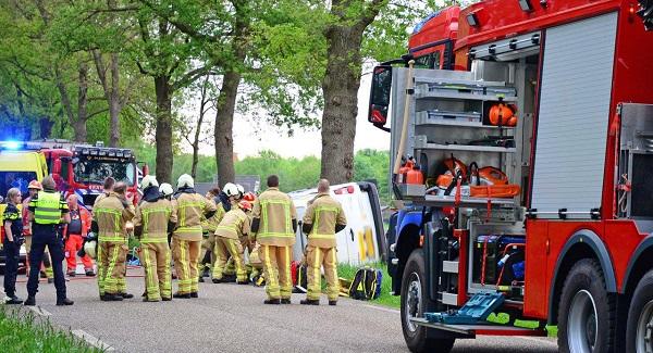 Traumahelikopter naar ernstig ongeval met beknelling in Valthe