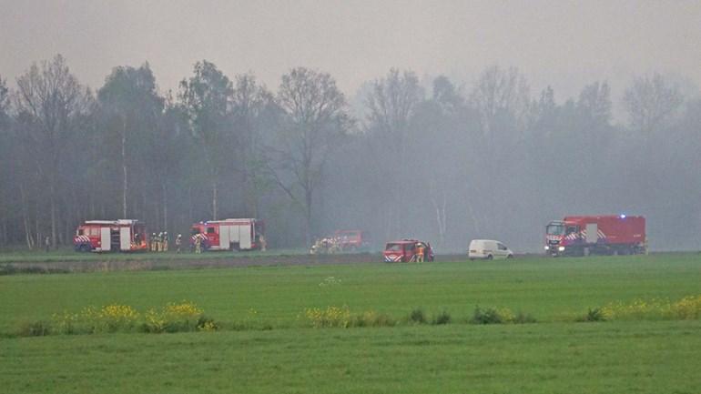 Opnieuw veel brandweer naar natuurbrand Dalerpeel