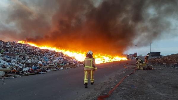 Opnieuw grote brand bij Attero in Wijster