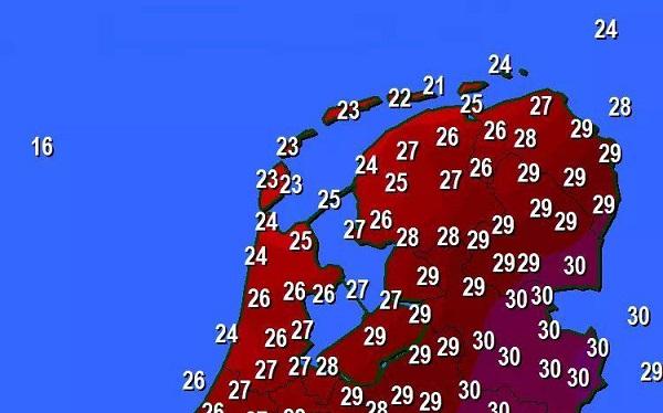 Warm weekend met op zondag tropische temperaturen