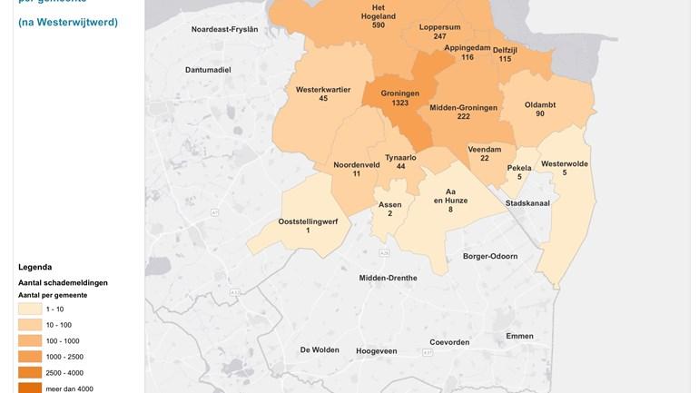 Al 65 Drentse schademeldingen na aardbeving in Groningen
