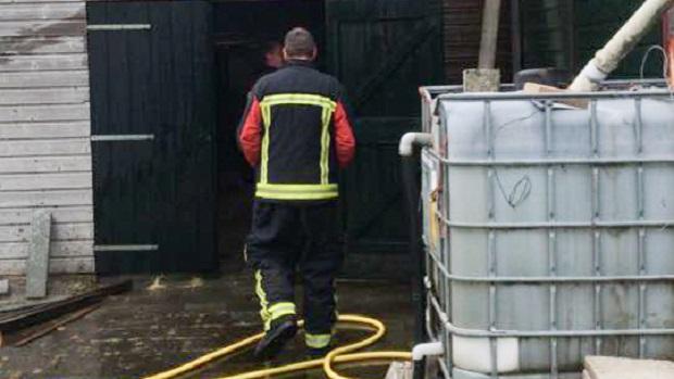 Schuurbrand in Smilde snel onder controle