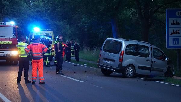 Traumahelikopter naar ongeval op grens met Duitsland