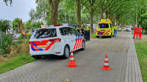 Traumahelikopter naar ernstig ongeval met heftruck