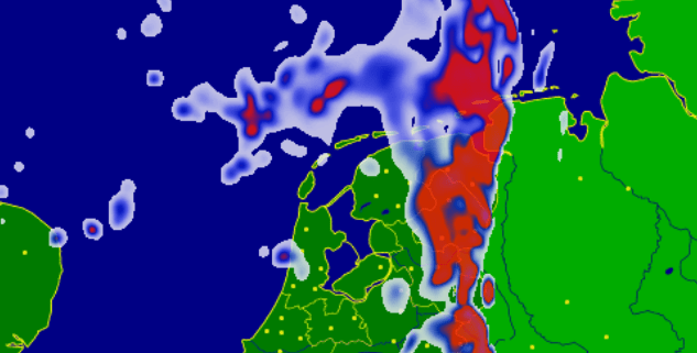 Zaterdag zomerdipje; Regen en onweer in de middag