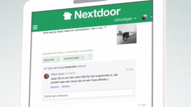 Waarschuwing voor nieuwe app nextdoor