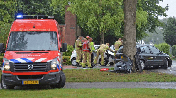 Traumahelikopter naar ernstig ongeval met drie gewonden (video)