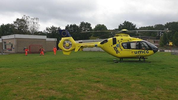 Traumahelikopter voor inzet naar Smilde (video)