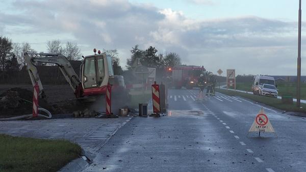 N374 afgesloten vanwege meerdere gaslekkages