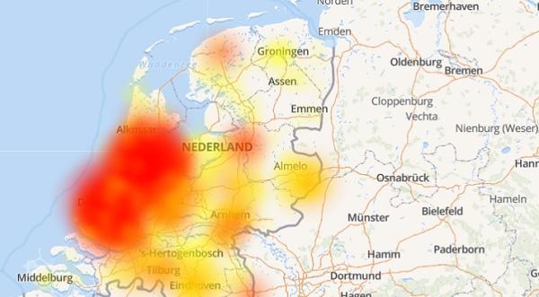 Grote landelijke storing T-mobile telefoon tv en internet