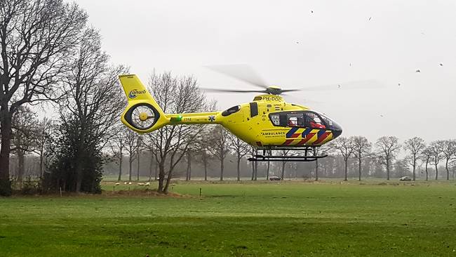 Traumahelikopter ingezet voor medisch noodgeval in Rolde
