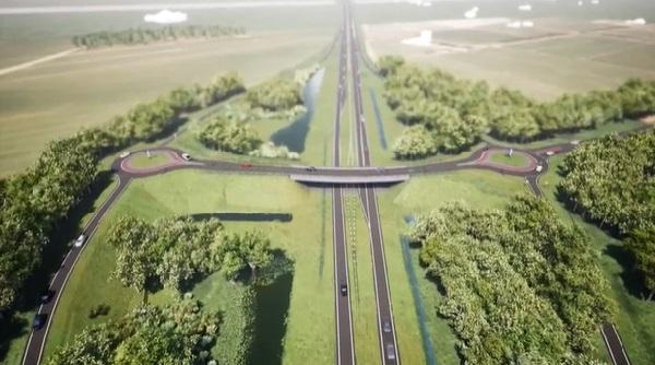 Zo ziet de N34 er in 2021 uit na verdubbeling (video)