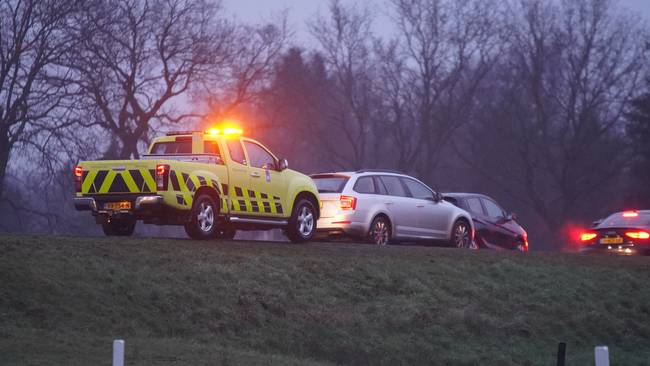 File op A28 tussen Assen en Groningen door ongeval