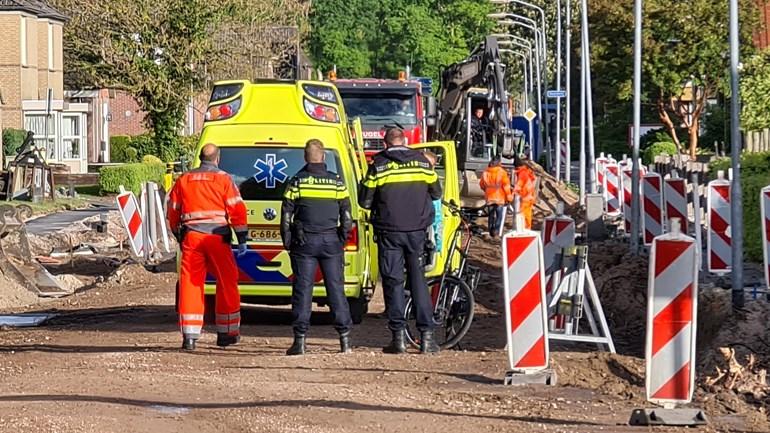 Fietser zwaargewond bij eenzijdig ongeval bij werkzaamheden (video)