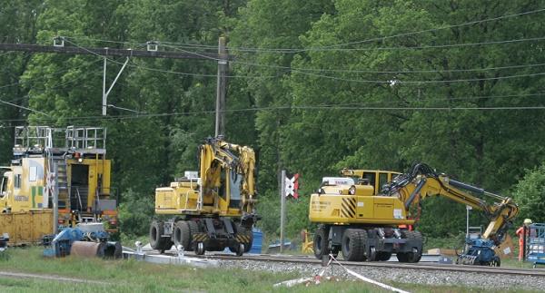 Trein Hooghalen weg gesleept, herstel werkzaamheden begonnen (video)