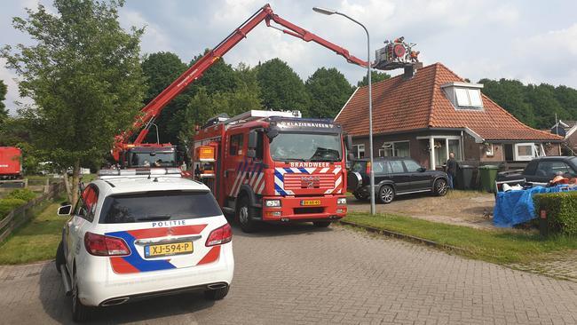 Schoorsteenbrand in woning Zwartemeer