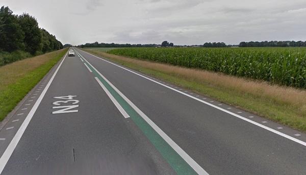 N34 tussen Coevorden en Holsloot dit weekend afgesloten