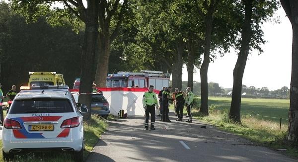 Motorrijder overleden na ernstig ongeval in Hooghalen