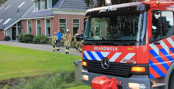 Gasleiding lek bij woning in Ubbena