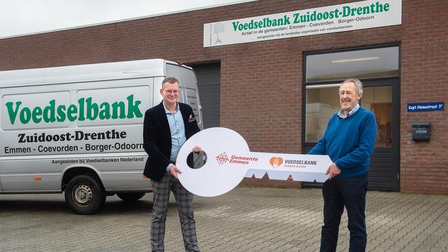 Gemeente brengt sleutel terug naar Voedselbank Zuidoost-Drenthe