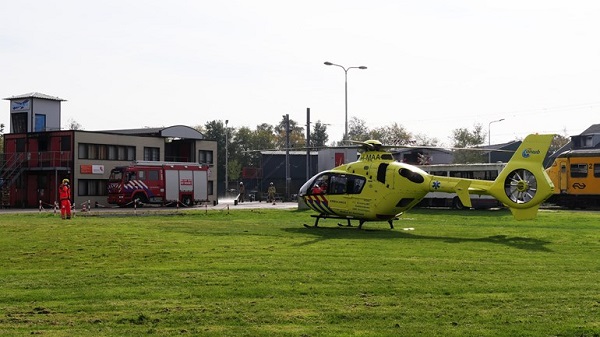 Traumahelikopter ingezet bij ongeval op oefenterrein van brandweer