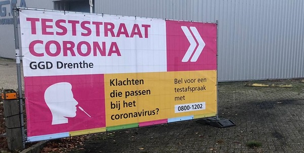 Corona test locatie Emmen vanaf vandaag verhuisd naar nieuwe locatie