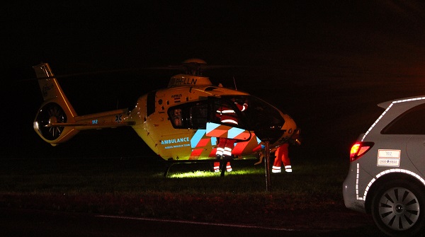 Traumahelikopter ingezet voor assistentie van ambulance