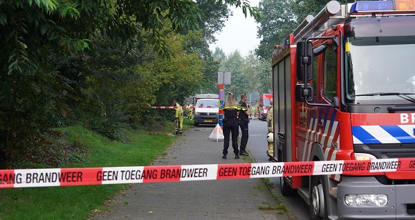 Gaslekkage naast school door graafwerkzaamheden