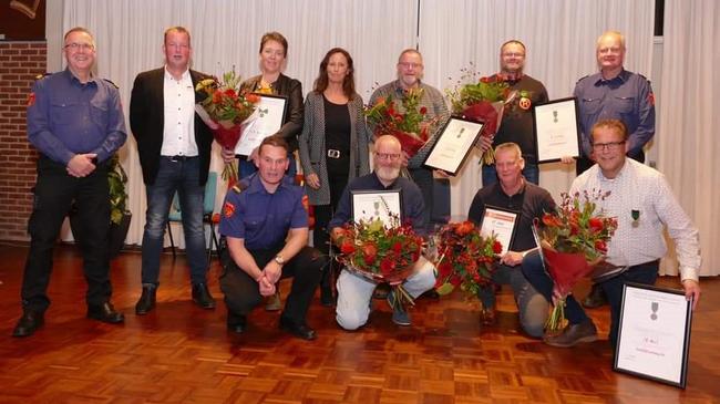 Nieuwe vrijwilligers en afscheid bij korpsavond brandweer Beilen, Westerbork en Smilde