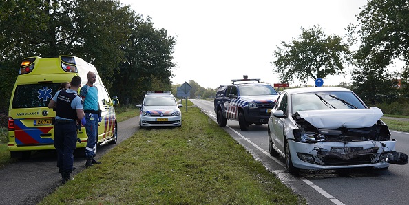 Veel schade bij kopstaart botsing in Eelde