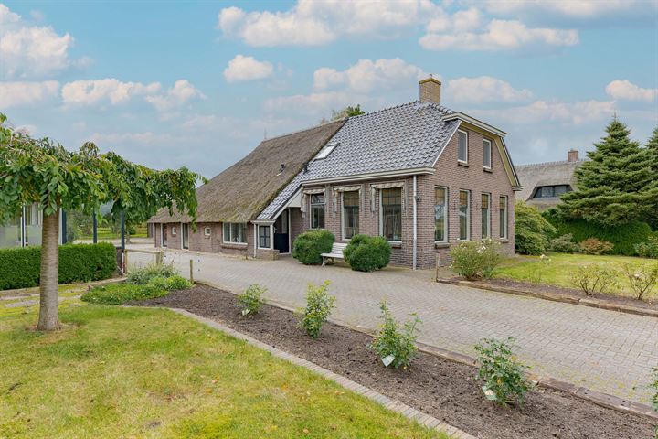Te koop in Drenthe: Ruime woonboerderij met dubbele garages op groot perceel