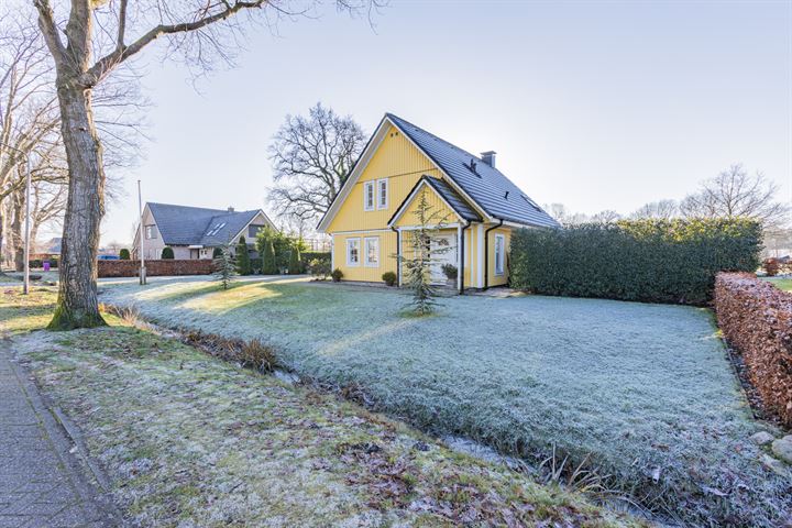 Te koop in Drenthe: vrijstaand landhuis met overdekt terras