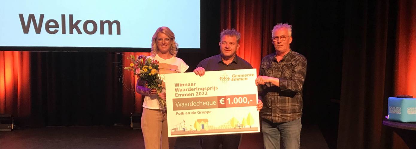 Folk an de Gruppe wint Waarderingsprijs Emmen 2022