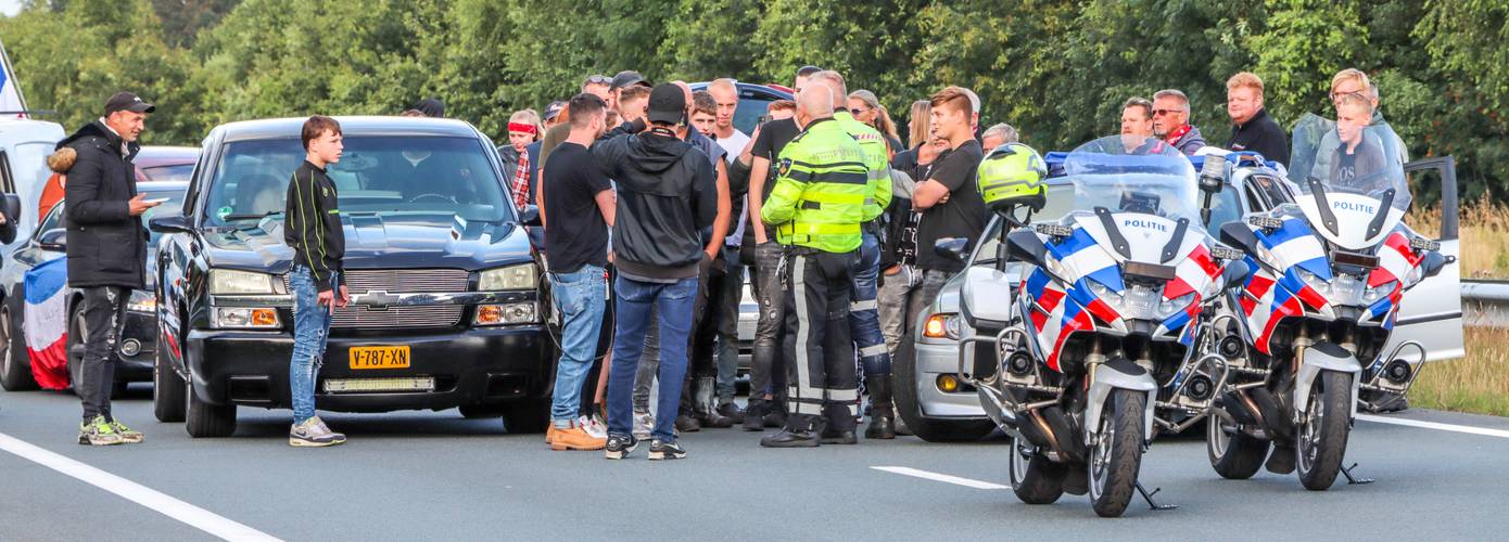 A37 bij Zwartemeer geblokkeerd door actievoerders