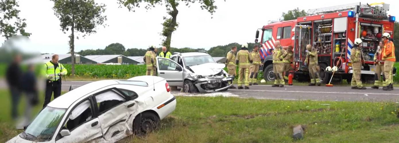 Traumahelikopter ingezet voor ongeval met drie gewonden (video)