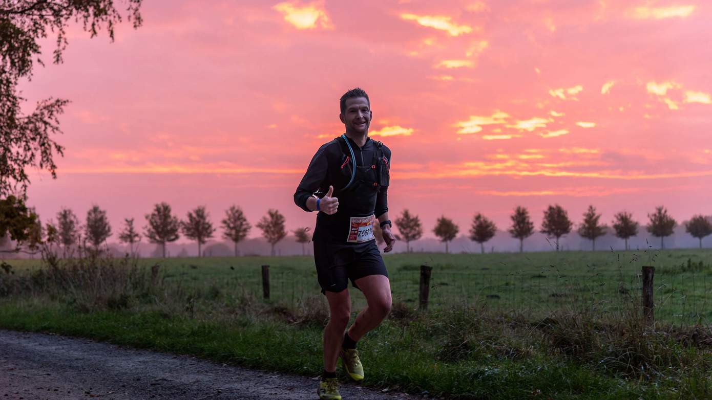 Indian Summer Ultra - winnaar 100 km ultra trail onderging twee jaar geleden harttransplantatie