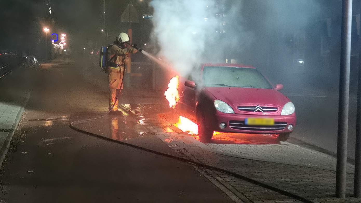 Weer een auto in brand in Hoogeveen