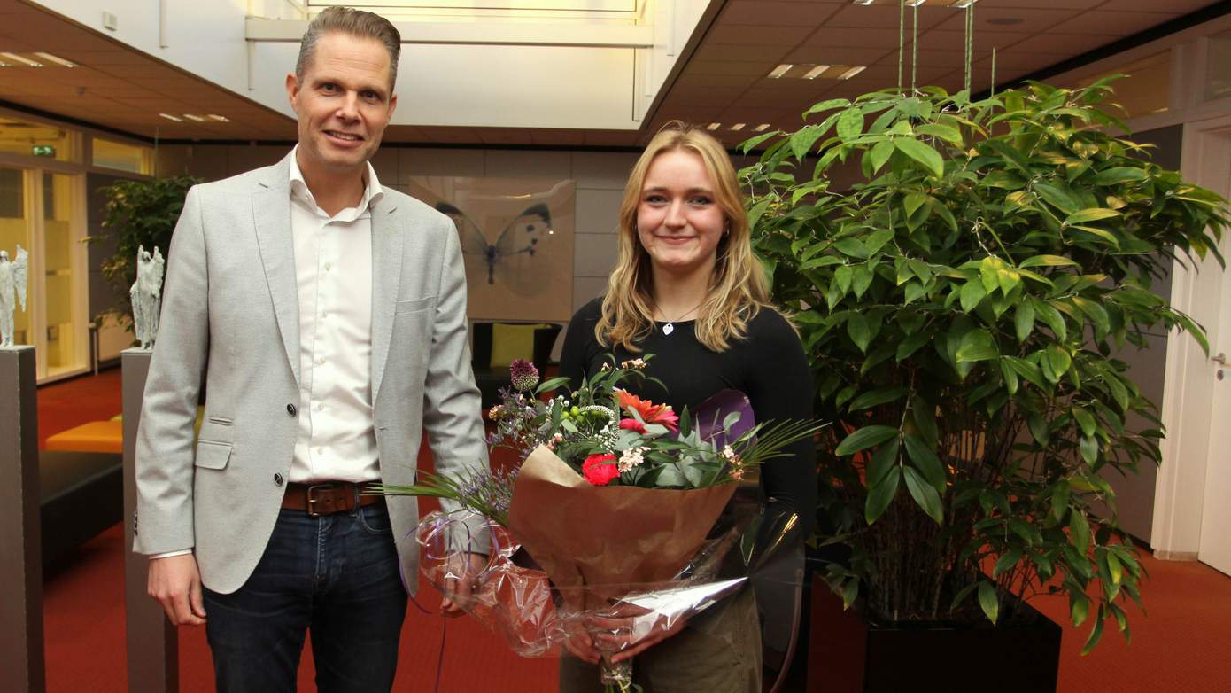 Rolstoeldanseres Ellis de Boer en judoka Floor Maats gehuldigd