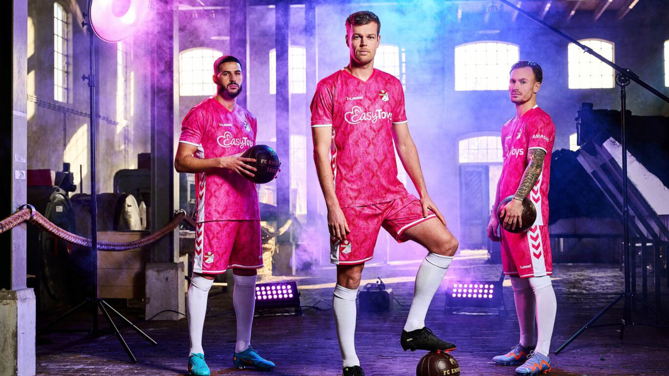 FC Emmen speelt volgende week in roze shirts en zamelen geld in voor zaadbalkanker