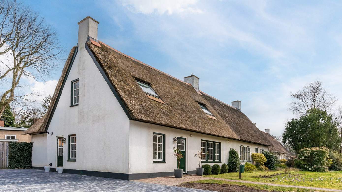 Te koop in Drenthe: rietgedekt sprookjesachtige woonboerderij met groot kookeiland